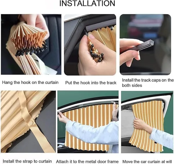 Cream_Universal_Fit_Magnetic_Car_Side_Window_Curtains_4Pcs_Foldable_Sun_Shade_For_Car_Windows,_Uv_Heat_Blocker,_Removable_Car_Privacy_Curtains_For_Baby,_Travel,_And_Camping