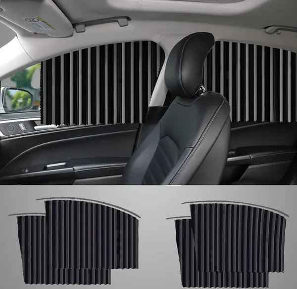 Cream_Universal_Fit_Magnetic_Car_Side_Window_Curtains_4Pcs_Foldable_Sun_Shade_For_Car_Windows,_Uv_Heat_Blocker,_Removable_Car_Privacy_Curtains_For_Baby,_Travel,_And_Camping