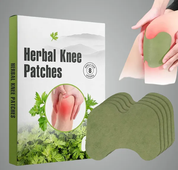 Green_Herbal_Knee_Pain_Relief_Patches_Inflammation_Patch_Sticker_|_Instant_Relief_From_Knee_Pain_|_Joint_Knee_Pain_Relief_Products_Natural_Wormwood_Extract_Patch_For_Knee_Medium,_40,_Count