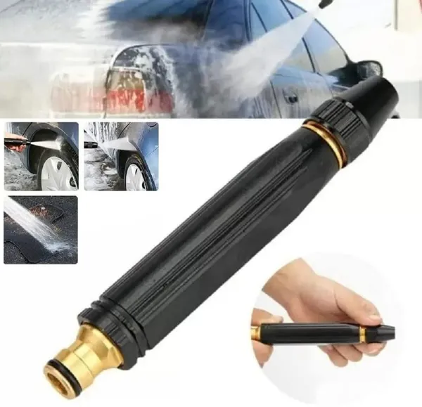 Black_Water_Spray_Gun_For_Car_Wash_Bike_Washing_Gun_For_1/2"_Hose_Pipe_High_Pressure_Water_Gun_Nozzle_Adjustable_Car_Washer_Gun_Brass_Jet_Water_Spray_Nozzle_For_Garden&Windowpen,16X8_Cm