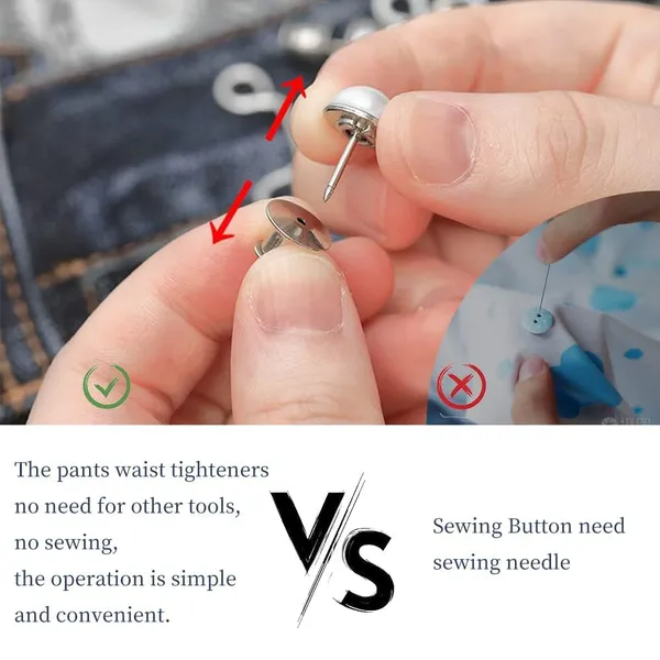Multicolor_2_Sets_Of_Adjustable_Jean_Button_Pins__Waist_Knots_For_Jeans,_Jeans_Women,_Pearl_Buttons,_Tightener_Clips,_Extender_Loose_And_Skirts_Button,2_Pins,Adjustable_Buckle_Jeans,Waist_Instant_Clips_Pins