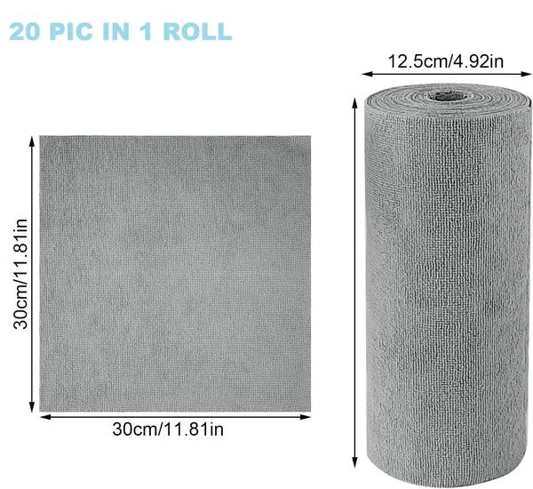 White_Microfiber_Cleaning_Cloth_Roll_Precut_Tear_Away_Kitchen_Cloths_Wipes_|_Highly_Absorbent,_Reusable,_Purpose_Dusting_Rags_|_25X25Cm,_20_Pack_1_Roll
