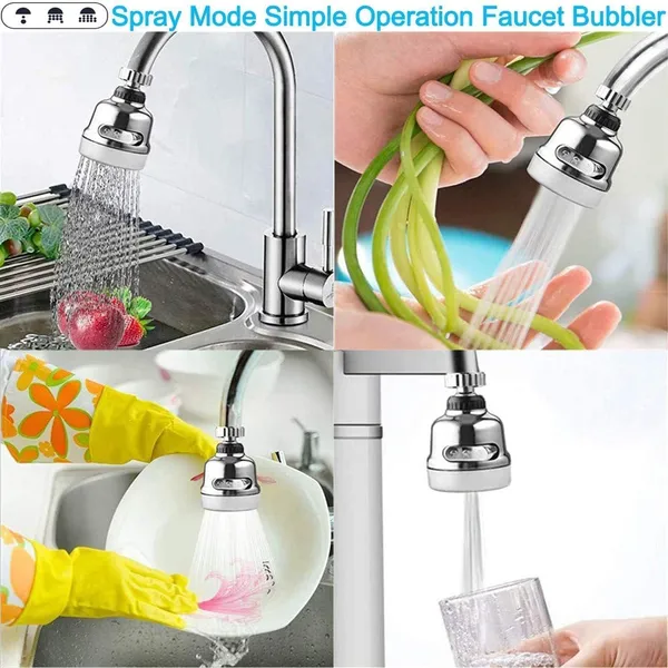 White_Flexible_Kitchen_Tap_Extender_Head_360°_Rotatable_Faucet_Nozzle_Sprayer_|_3_Modes_Adjustable_Antisplash_Water_Saving_Aerator_For_Kitchen,_Bathroom_Sink_Pack_Of_2