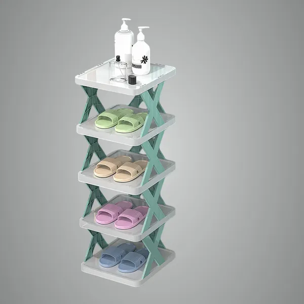 Green_5_Layer_Shoe_Rack_Foldable_Collapsible_Heavy_Duty_Plastic_Shelf_Storage_Footwear_Corner_Tier_Stand,_Shoe_Tower,_Entryway_Bedroom_Shoes,_Books,_Office_Room,_And_Kitchen_Shoe_5_Layer