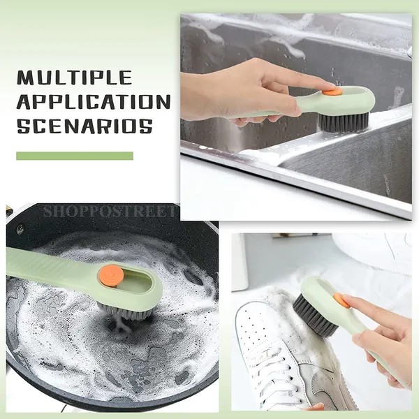 Multicolor_Pack_Of_2_Shoe_Cleaning_Brush_With_Long_Handle_And_Hang_Hole_Household_Purpose_Directional_Bristles_Soap_Dispensing_Scrubbing_Reusable_Washing_For_Shoes