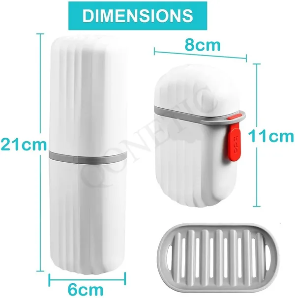 White_Travel_Soap_Case_And_Tooth_Brush_Holder_Bathroom,_Soap_Box_For_Travelling_Leak_Proof_Toothbrush_Cover_Box,_Waterproof_Toothbrush_Cover_Case_Toothbrush_Holder_For_Travel,_Camping_Off