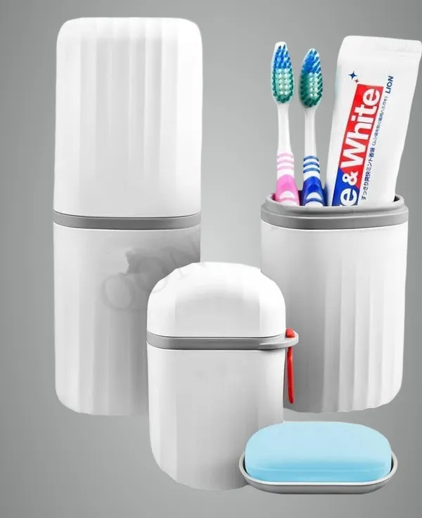 White_Travel_Soap_Case_And_Tooth_Brush_Holder_Bathroom,_Soap_Box_For_Travelling_Leak_Proof_Toothbrush_Cover_Box,_Waterproof_Toothbrush_Cover_Case_Toothbrush_Holder_For_Travel,_Camping_Off
