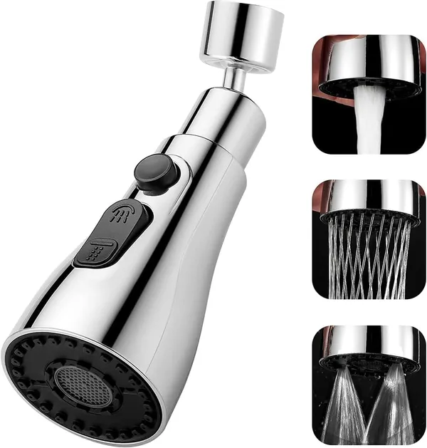 Silver_Flexible_Tap_Extender_For_Kitchen_Sink,_720°_Rotating_Faucet_Aerator_With_3Mode_Water_Flow,_Abs_Swivel_Tap_Extension_For_Easy_Cleaning_Water_Saving_Tap_Extender