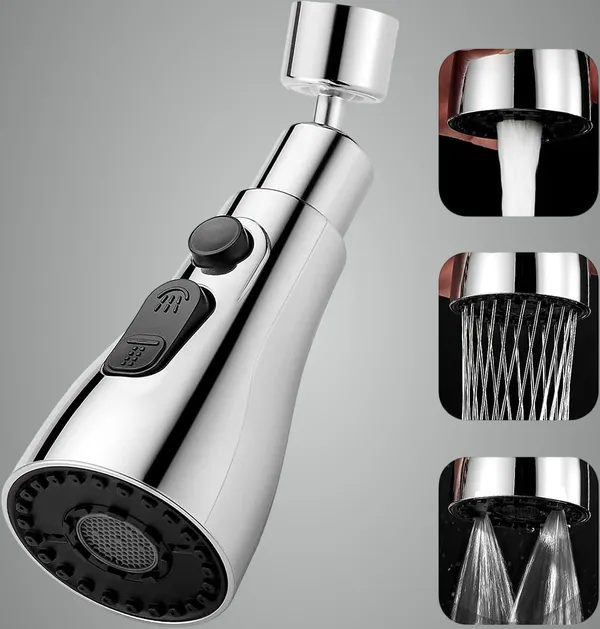 Silver_Flexible_Tap_Extender_For_Kitchen_Sink,_720°_Rotating_Faucet_Aerator_With_3Mode_Water_Flow,_Abs_Swivel_Tap_Extension_For_Easy_Cleaning_Water_Saving_Tap_Extender