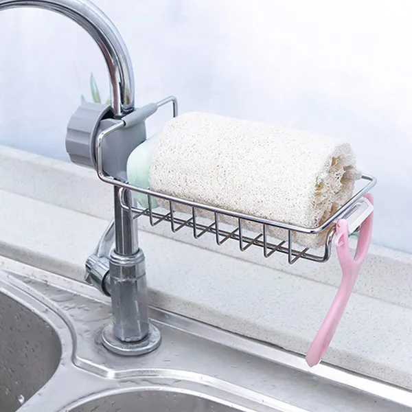 Silver_Kitchen_Sink_Caddy_Organizer_Over_Faucet_Sponge_Holder,_Stainless_Steel_Heavy_Duty_Thickening_Hanging_Faucet_Drain_Rack_For_Scrubbers,_Soap,_Bathroom,_Detachable_No_Suction_Cup