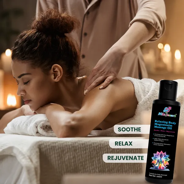 NiteSecrets_Relaxing_Body_Magnesium_Massage_Oil_|_Enriched_with_Pure_Magnesium_&_Nourishing_Oils_|_Relieves_Muscle_Fatigue,_Promotes_Deep_Relaxation_&_Skin_Wellness_|_Daily_Massage_Oil_|_200ml