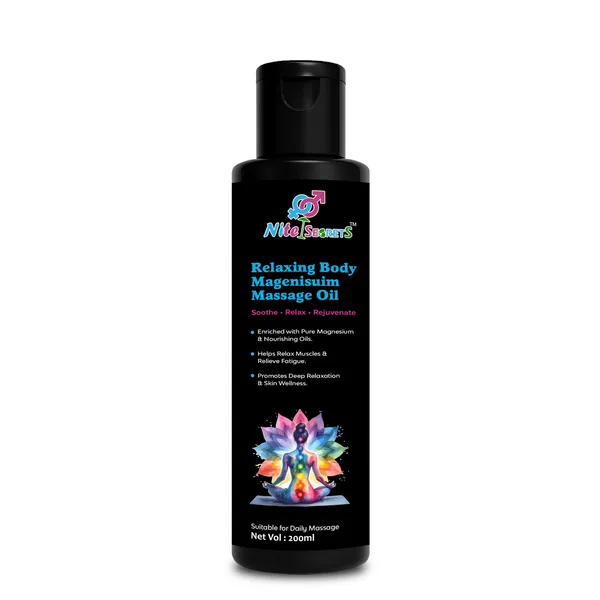NiteSecrets_Relaxing_Body_Magnesium_Massage_Oil_|_Enriched_with_Pure_Magnesium_&_Nourishing_Oils_|_Relieves_Muscle_Fatigue,_Promotes_Deep_Relaxation_&_Skin_Wellness_|_Daily_Massage_Oil_|_200ml