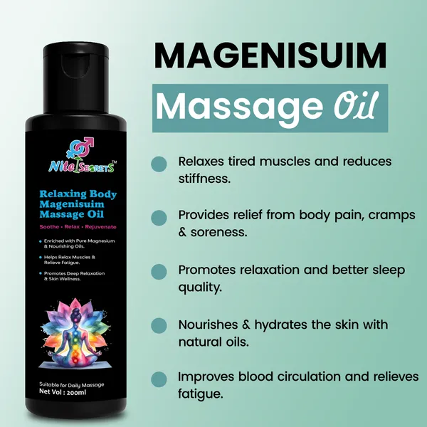 NiteSecrets_Relaxing_Body_Magnesium_Massage_Oil_|_Enriched_with_Pure_Magnesium_&_Nourishing_Oils_|_Relieves_Muscle_Fatigue,_Promotes_Deep_Relaxation_&_Skin_Wellness_|_Daily_Massage_Oil_|_200ml