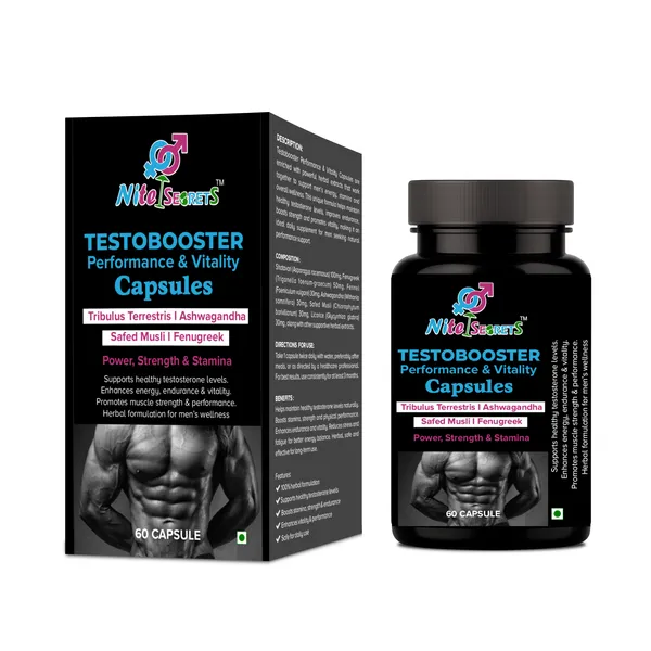 Nitesecrets_Testobooster_Performance_&_Vitality_Capsules_for_Men_|_With_Shatavari,_Ashwagandha,_Safed_Musli,_Fenugreek_&_Herbal_Extracts_|_Supports_Healthy_Testosterone_Levels_|_Boosts_Strength,_Stamina,_Energy_&_Endurance_|_100%_Herbal_&_Safe_|_60_Capsules