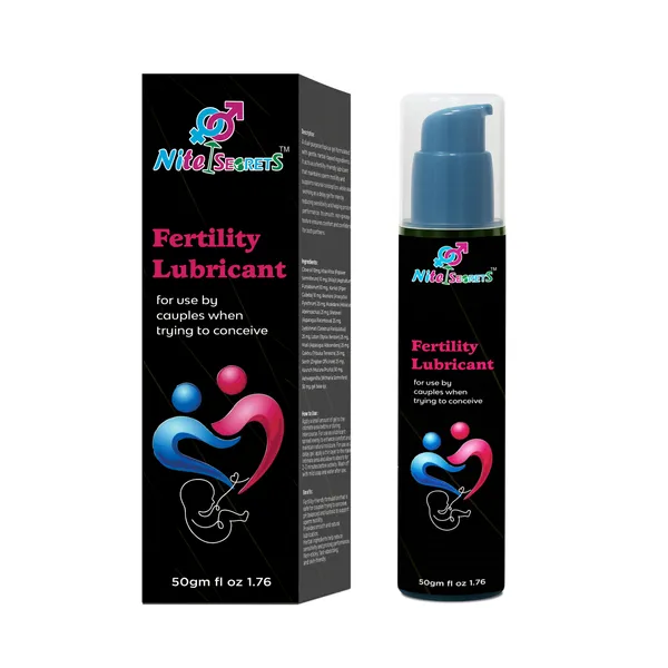 NiteSecrets_Fertility_Lubricant_|_India�s_First_Fertility_Friendly_Personal_Water-Based_Lube_|_Organic_Aloe_Vera_Intimate_Gel_|_Non-Staining,_pH_Balanced,_Safe_for_Conception_|_Natural_Lubricant_for_Men_&_Women_|_100gm