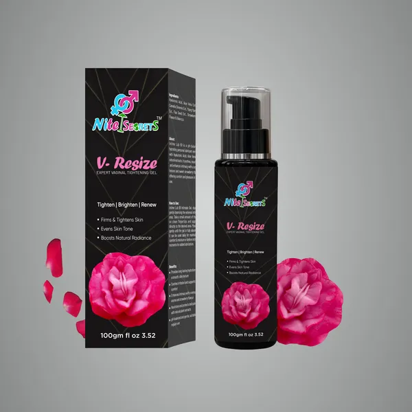 NiteSecrets_V-Resize_Expert_Vaginal_Tightening_Gel_|_Restores_Vaginal_Tightness_&_Firmness_|_Helps_Rejuvenate_Intimate_Muscles_for_a_Youthful,_Virgin-Like_Feel_|_Brightens,_Evens_Skin_Tone_&_Boosts_Confidence_|_100gm