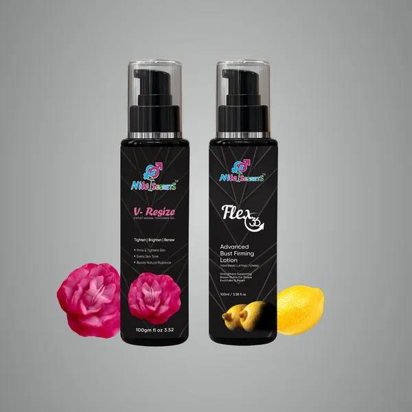 Tightening_&_Firming_Care_Combo_V-Resize_Expert_Vaginal_Tightening_Gel_(100Gm)_+_Flex_36_Advanced_Bust_Firming_Lotion_(100Ml)_Restores_Vaginal_Tightness_&_Firmness_Lifts,_Tones_&_Shapes_Bust_Herbal,_Safe_&_Dermatologically_Tested