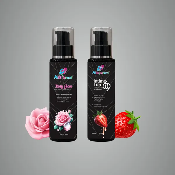 Intimate_Care_&_Pleasure_Combo_Rosy_Glow_Expert_Intimate_Lightening_Serum_(100Ml)_+_Intime_Lub_69_Water-Based_Edible_Lubricant_Gel_(100Ml)_Brightens,_Hydrates_&_Evens_Skin_Tone_Relieves_Dryness,_Enhances_Intimacy_&_Adds_Strawberry_Flavour_Herbal,_Safe_&_Dermatologically_Tested_For_Men_&_Women