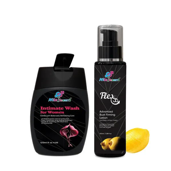 Intimate_&_Body_Care_Combo_Ayurvedic_Intimate_Wash_(120Ml)_+_Flex_36_Advanced_Bust_Firming_Lotion_(100Ml)_Daily_Freshness_Odour_Control_Tightening_&_Firmness_For_Women