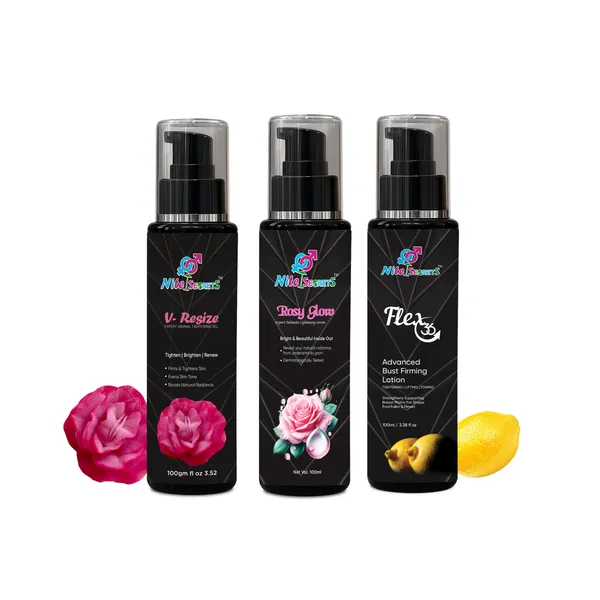 Complete_Body_&_Intimate_Care_Combo_V-Resize_Expert_Vaginal_Tightening_Gel_(100Gm)_+_Rosy_Glow_Expert_Intimate_Lightening_Serum_(100Ml)_+_Flex_36_Advanced_Bust_Firming_Lotion_(100Ml)_Restores_Tightness,_Brightens_Skin_Tone_&_Firms_Bust_Herbal,_Safe_&_Dermatologically_Tested