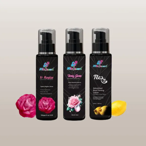 Complete_Body_&_Intimate_Care_Combo_V-Resize_Expert_Vaginal_Tightening_Gel_(100Gm)_+_Rosy_Glow_Expert_Intimate_Lightening_Serum_(100Ml)_+_Flex_36_Advanced_Bust_Firming_Lotion_(100Ml)_Restores_Tightness,_Brightens_Skin_Tone_&_Firms_Bust_Herbal,_Safe_&_Dermatologically_Tested