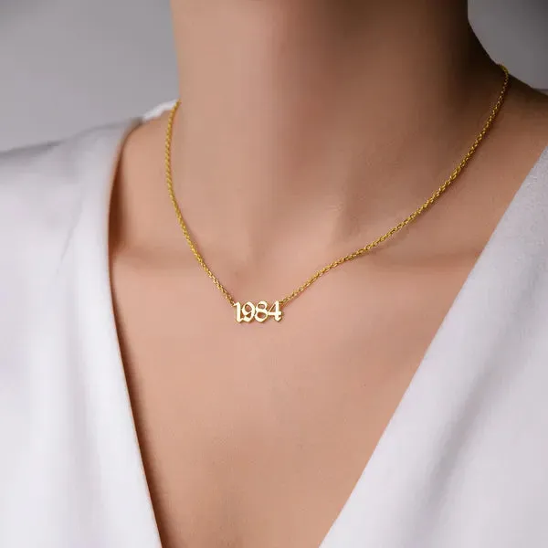 Birth_Year_Gothic_Minimal_Necklace