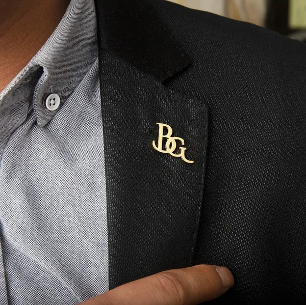 Custom_Initials_Brooch_For_Groom_Business_Event