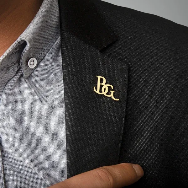 Custom_Initials_Brooch_For_Groom_Business_Event