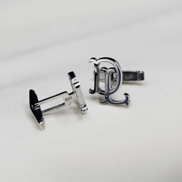 Silver_Personalized_Initials_Cufflinks_For_Men