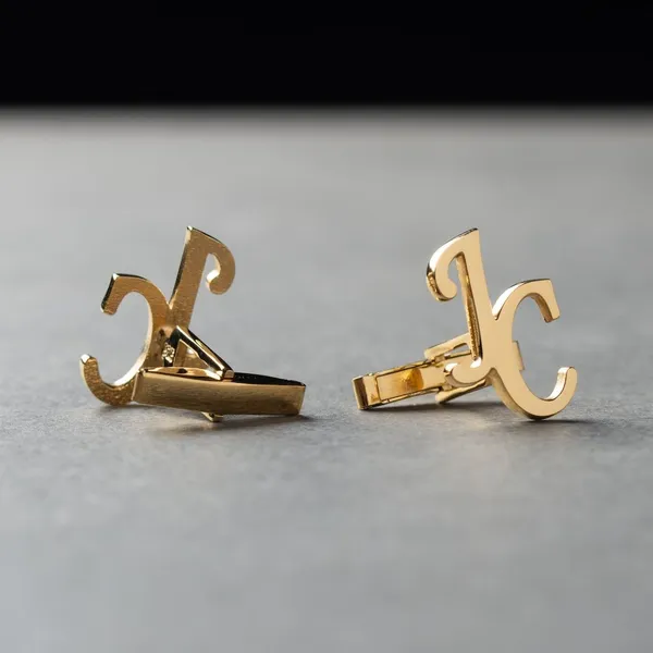 Gold_Personalized_Groom_Wedding_Cufflinks_For_Men