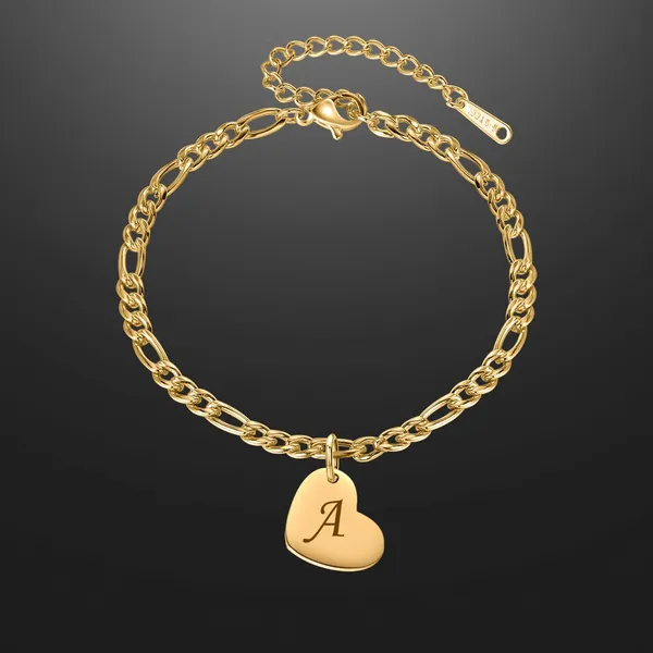 Heart_Initial_Engraved_Anklet