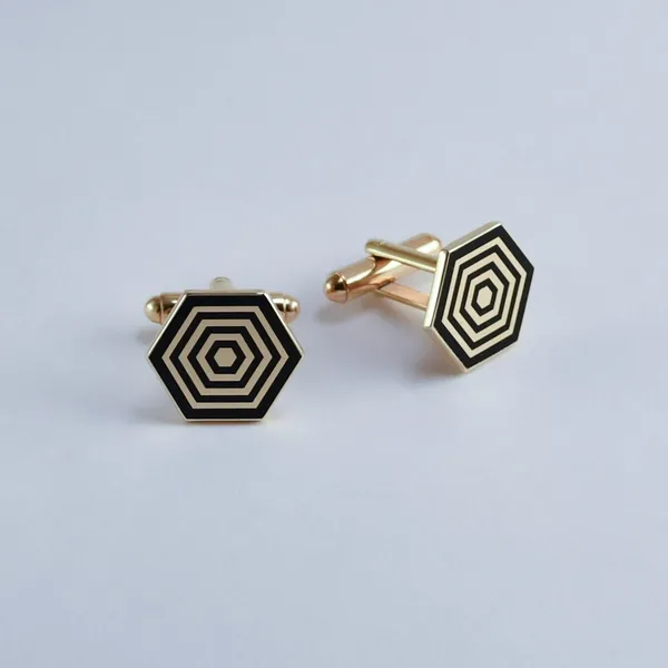 Hexagon_Enamel_Cufflinks