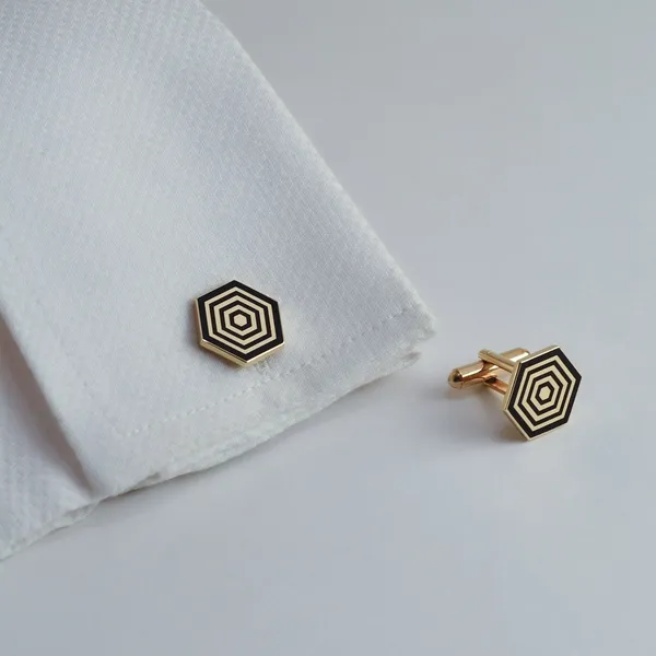 Hexagon_Enamel_Cufflinks