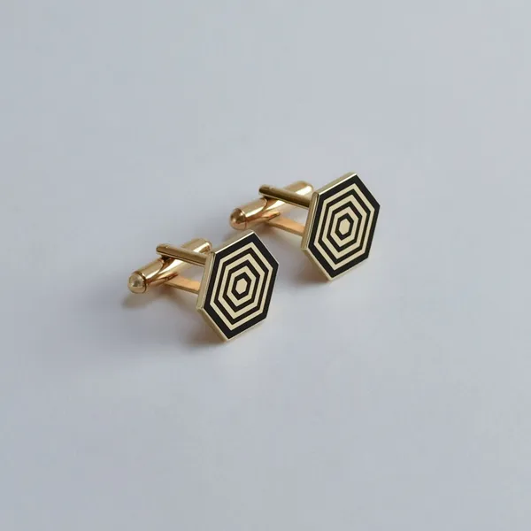 Hexagon_Enamel_Cufflinks