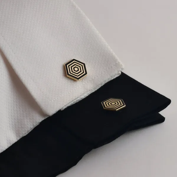 Hexagon_Enamel_Cufflinks