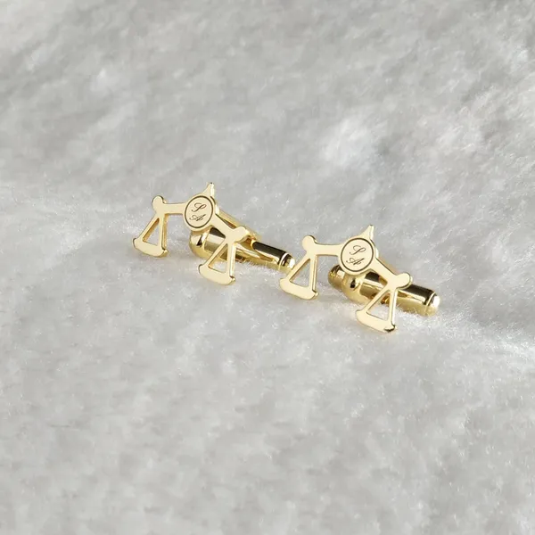 Gold_Justice_And_Initials_Cufflinks_For_Men