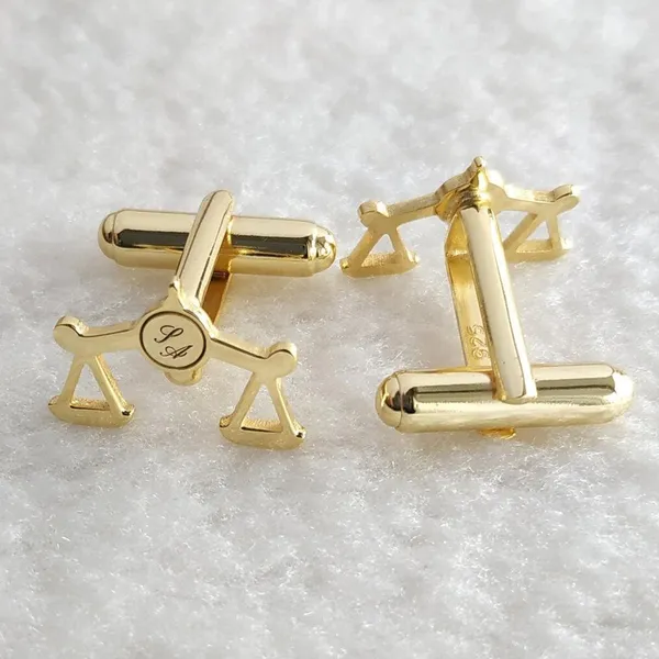 Gold_Justice_And_Initials_Cufflinks_For_Men