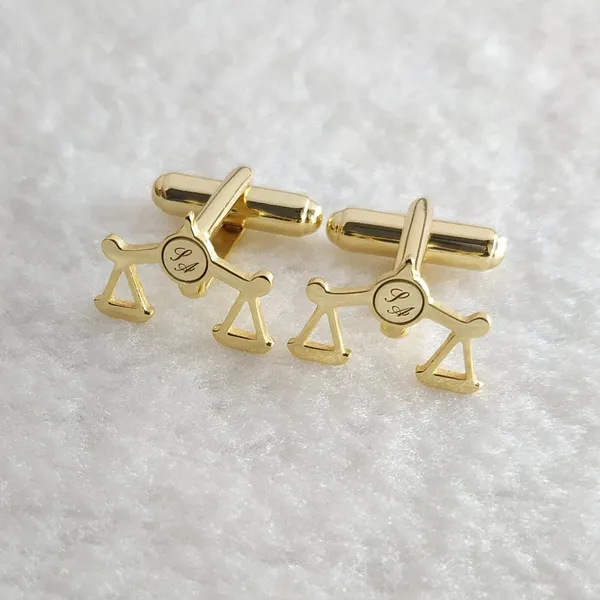 Gold_Justice_And_Initials_Cufflinks_For_Men