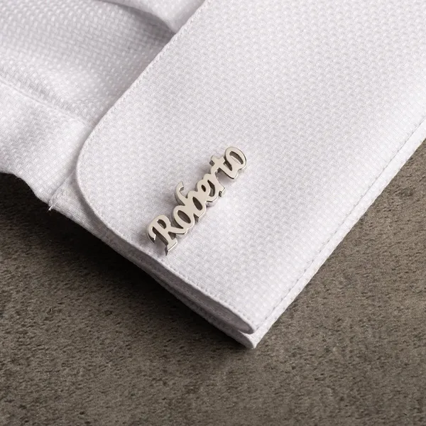 Silver_Personalized_Name_Cufflinks_For_Men