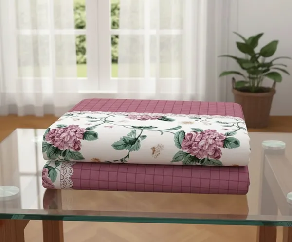 Exquisite_mauve_and_white_floral_premium_twill_cotton_double_bedsheet_with_two_pillow_covers