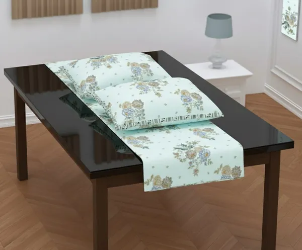 Exquisite_floral_print_on_very_light_pastel_green_premium_twill_cotton_double_bedsheet_with_two_pillow_covers