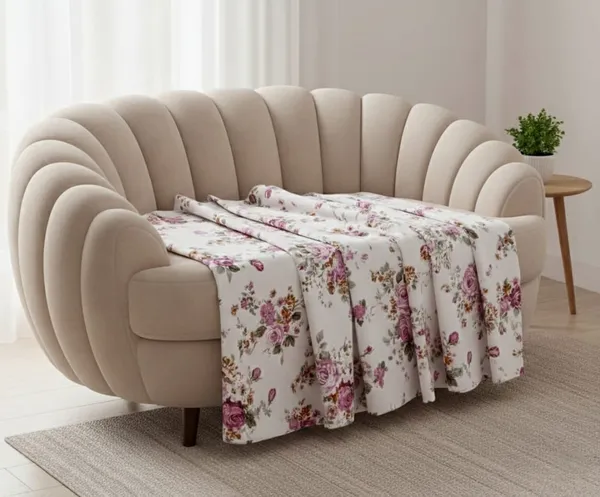 Shades_Of_Pastel_Peachish_Pink_And_Off_White_Floral_Print_on_Double_Bedsheet_and_Two_Pillow_covers