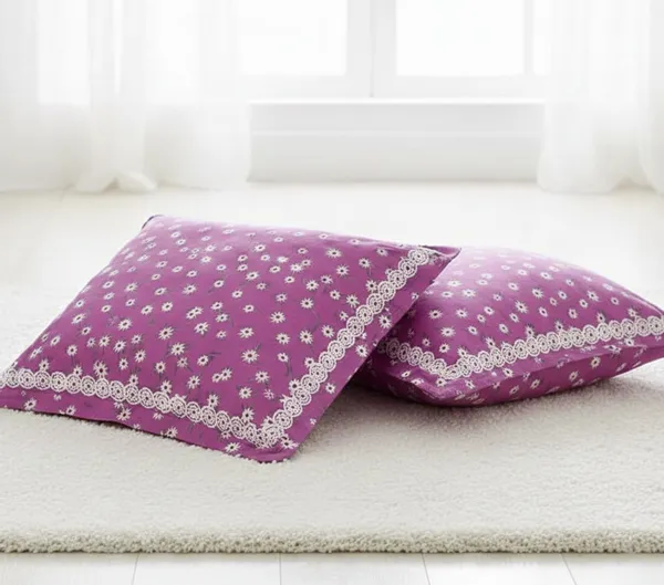 Exquisite_Pink_On_White_Floral_Premium_Twill_Cotton_Double_Bedsheet_With_Two_Pillow_Covers