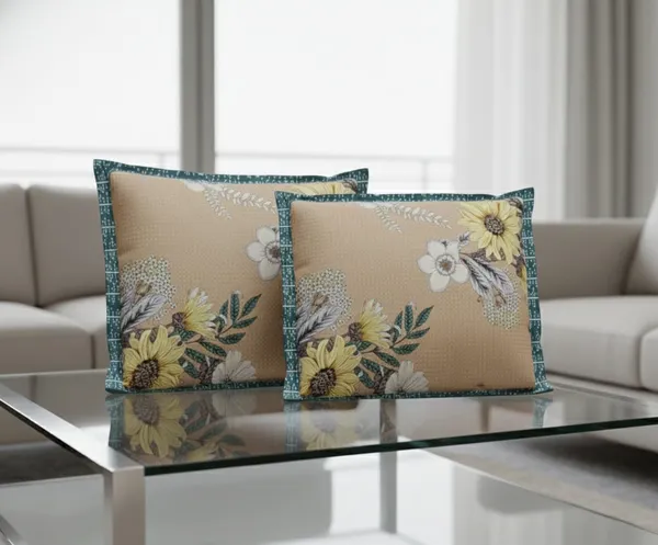 Exquisite_Floral_Print_In_Beige_And_Yellow_Premium_Twill_Cotton_Double_Bedsheet_With_Two_Pillow_Covers