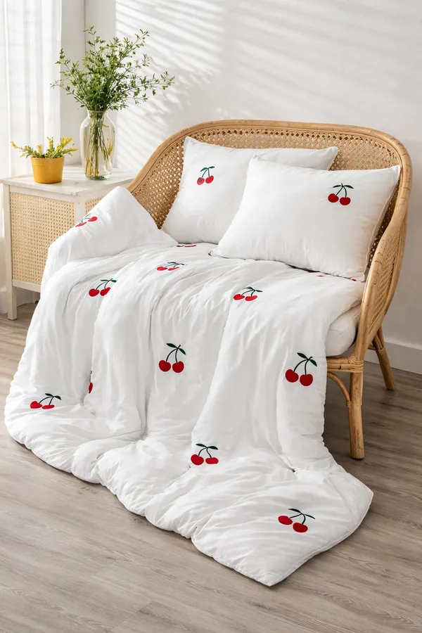 Exquisite_embroidered_bedsheet_in_red_cherry_pattern_on_white_in_premium_cotton_bedsheet_with_two_pillow_covers