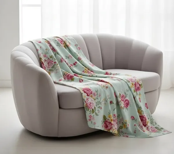 Shades_Of_Pastel_Green_And_Pink_Floral_Print_On_Super_King_size_Double_Bedsheet