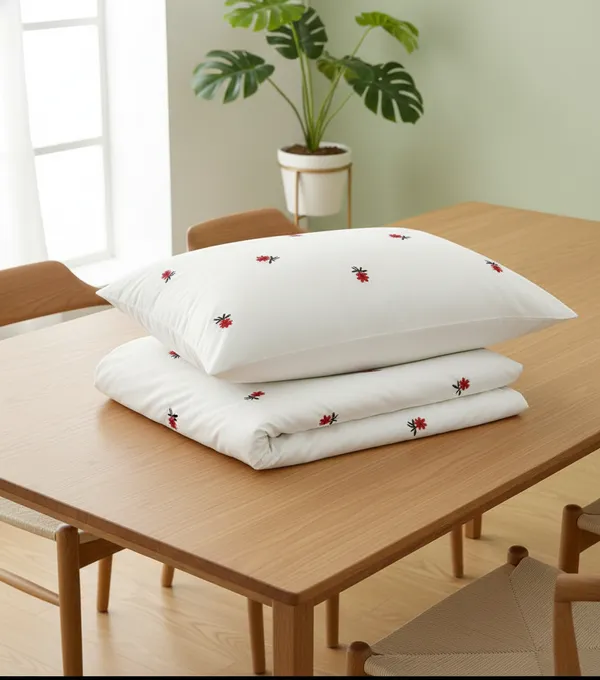 Exquisite_embroidered_cotton_bedsheet_with_red_flowers_on_white_in_premium_cotton_bedsheet_along_with_two_pillow_covers