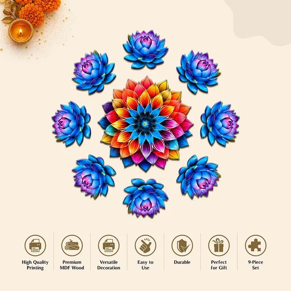 Premium_MDF_Cutout_Rangoli_for_Diwali_-_Blue_Flower