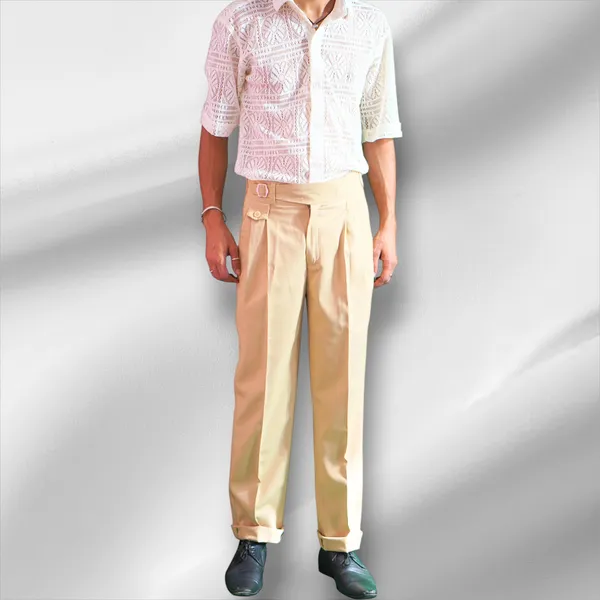Beige_Polyester_Pant_For_Men