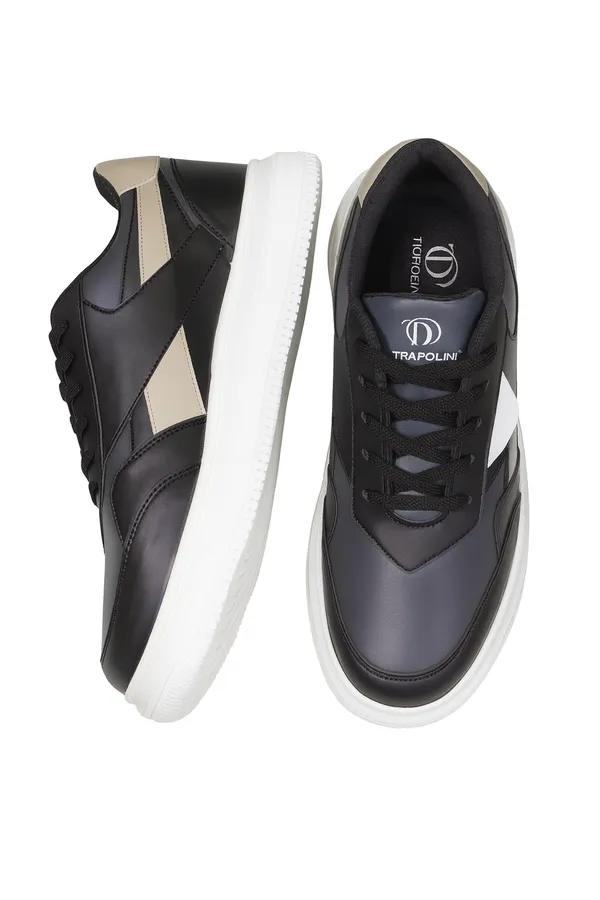 Black_Pu_And_Leather_Shoes_For_Men